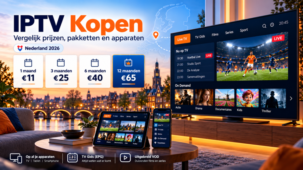 IPTV Kopen in Nederland: Vergelijk & Kies Slim in 2026